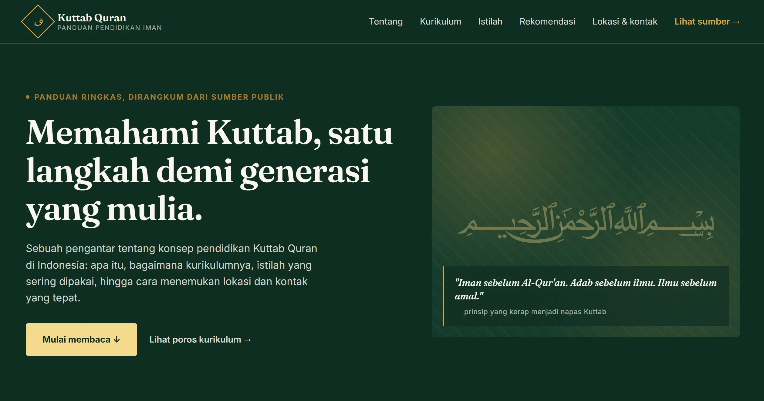 Pembuatan Website KuttabQuran